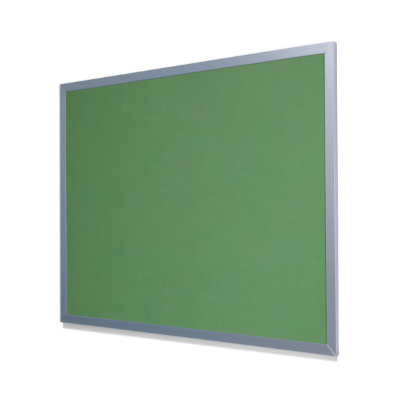 2213 Baby Lettuce Colored Cork Forbo Bulletin Board with Light Aluminum Frame